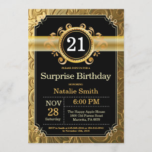21st birthday invitations male