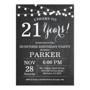 21st birthday invitations for him