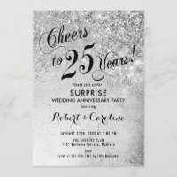 Surprise 25th Wedding Anniversary - Silver