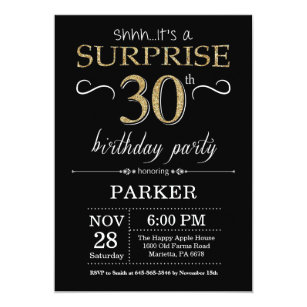 30Th Surprise Party Invitations 8