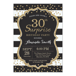 30th birthday invitations zazzle