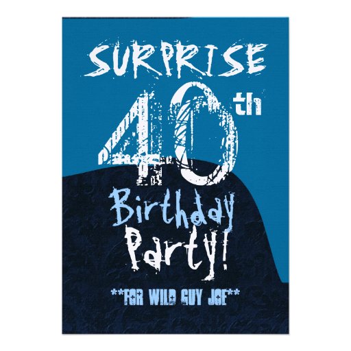 40Th Birthday Invitations For Him 7