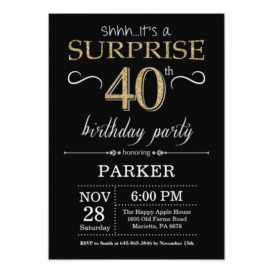 Get 40Th Birthday Party Invitations Pictures | Free Invitation Template