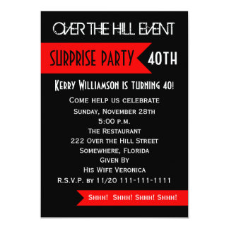 40Th Surprise Birthday Party Invitations 7