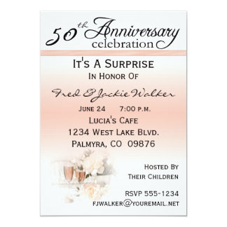 50th anniversary party invitations