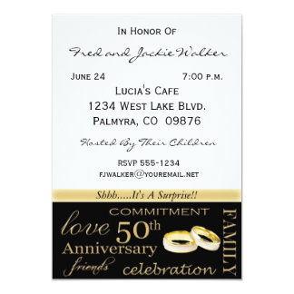 50th anniversary party invitations