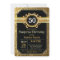 Surprise 50th Birthday Invitation Black and Gold
