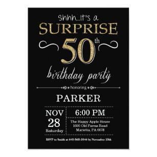 Surprise 50Th Birthday Party Invitation Wording 8