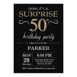 Surprise 50 Birthday Invitations 9