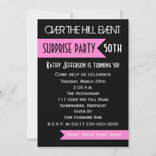 Surprise 50th Birthday Party Invitation