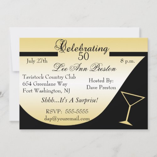 Surprise 50th Birthday Party Invitations