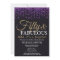 Surprise 50th Birthday Purple and Gold Glitter
