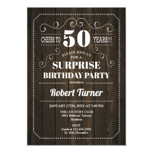 50th surprise birthday invitations for him