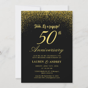 Surprise 50th Wedding Anniversary Invitation