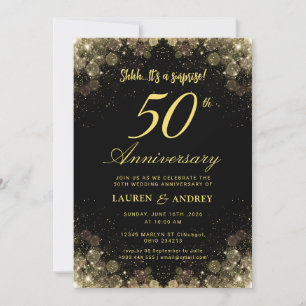 Surprise 50th Wedding Anniversary Invitation