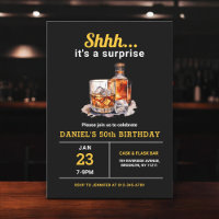 Surprise 50th Whiskey Bourbon Birthday Party