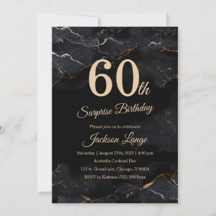 Surprise 60th Birthday for Men Invitation