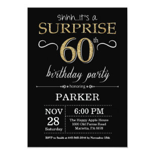 surprise 60th birthday invitations for him
