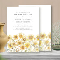 SURPRISE 60th Birthday Party Boho Summer Sunflower