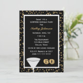 Surprise 60th Birthday Party Invitation (Standing Front)