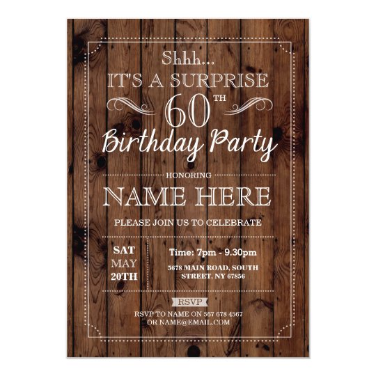 surprise 60th birthday party