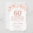 Surprise 60th Birthday Party - White Rose Gold