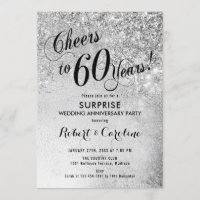 Surprise 60th Wedding Anniversary - Silver