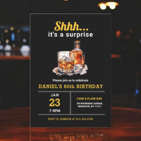 Surprise 60th Whiskey Bourbon Birthday Party