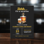Surprise 60th Whiskey Cigar Bourbon Birthday Party Invitation<br><div class="desc">Raise a glass to celebrate in style with this Adult Whiskey Bourbon Birthday Party Invitation. Featuring a rustic yet sophisticated design inspired by classic whiskey labels, this invitation is perfect for enthusiasts of fine spirits. With bold typography and rich, earthy tones, it sets the mood for a night of toasts,...</div>