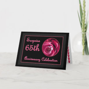 SURPRISE 65th Wedding Anniversary Invitation