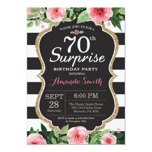 70th birthday invitations zazzle