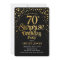 Surprise 70th Birthday Party - Black & Gold