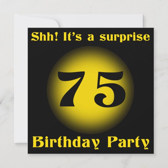 Surprise 75th Birthday Invites (Front)