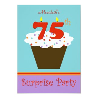 Surprise 75th Birthday Party Invitation