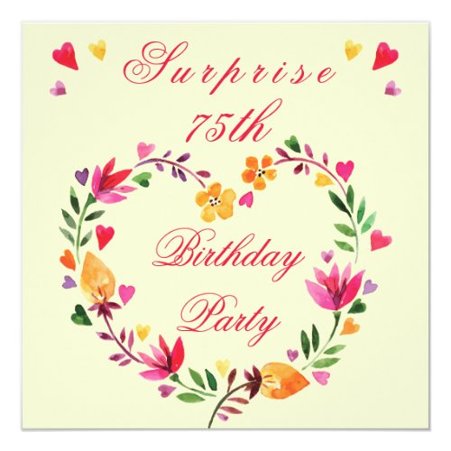 The Best 75th Birthday Invitations and Party Invitation Wording Ideas