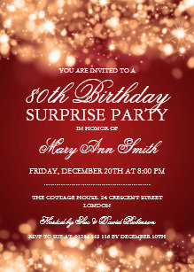 80th birthday surprise party
