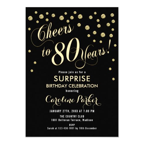 80th Birthday Invitations - 30+ Best Invites for an 80th Birthday Party