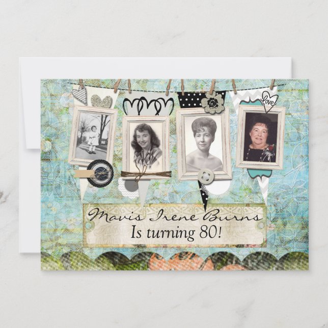 Surprise 80th Birthday Party Invitation (Front)