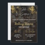 Surprise 90th birthday invitations Glam Glitter<br><div class="desc">Surprise 90th birthday invitations Glam Glitter Sparkle</div>