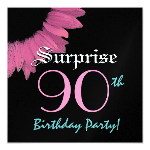 90Th Surprise Birthday Party Invitations 5