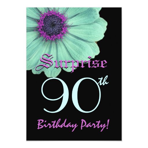 90Th Surprise Birthday Party Invitations 4