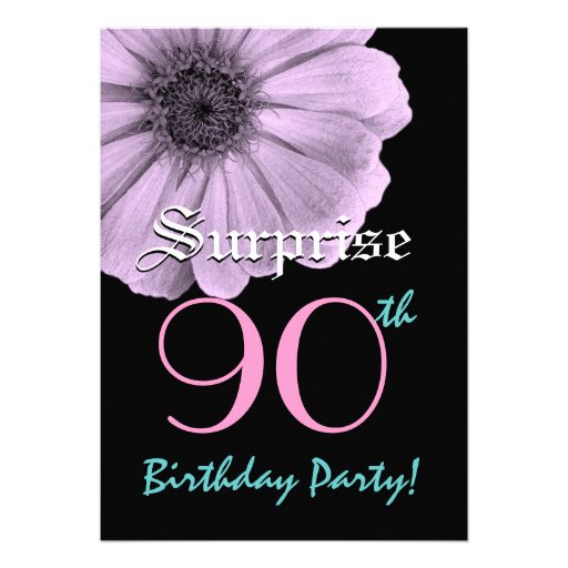 90Th Surprise Birthday Party Invitations 9