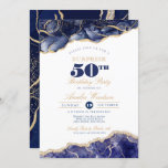 Surprise Adult 60th Birthday Party Elegant Agate I Invitation<br><div class="desc">Marble agate fully customizable birthday celebration invitation</div>