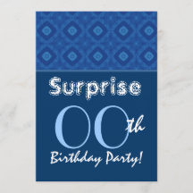 SURPRISE Any Year Birthday Blue Diamonds Ver 2 G31