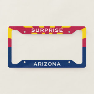 Surprise Arizona Flag License Plate Frame