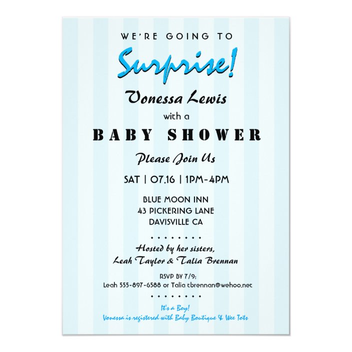 surprise baby shower