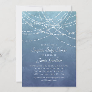 Surprise Baby Shower Boy Invitation