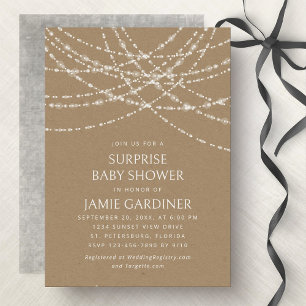 Surprise Baby Shower Gender Neutral Invitation