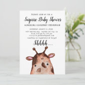 Surprise Baby Shower Invitation (Standing Front)