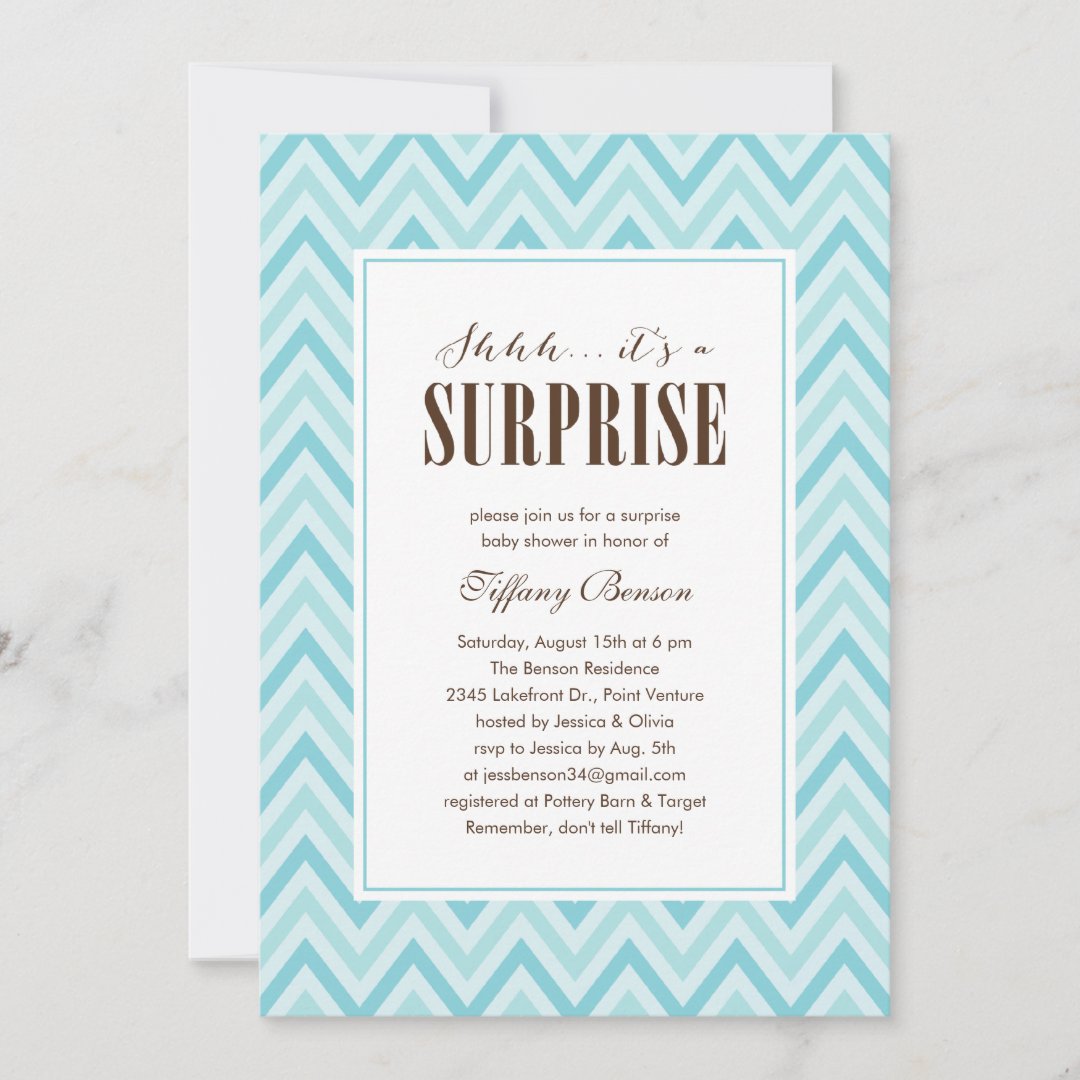 Surprise Baby Shower Invitations Zazzle